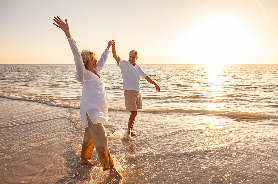Happy Couple at Beach