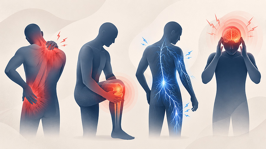 4 types of pain
