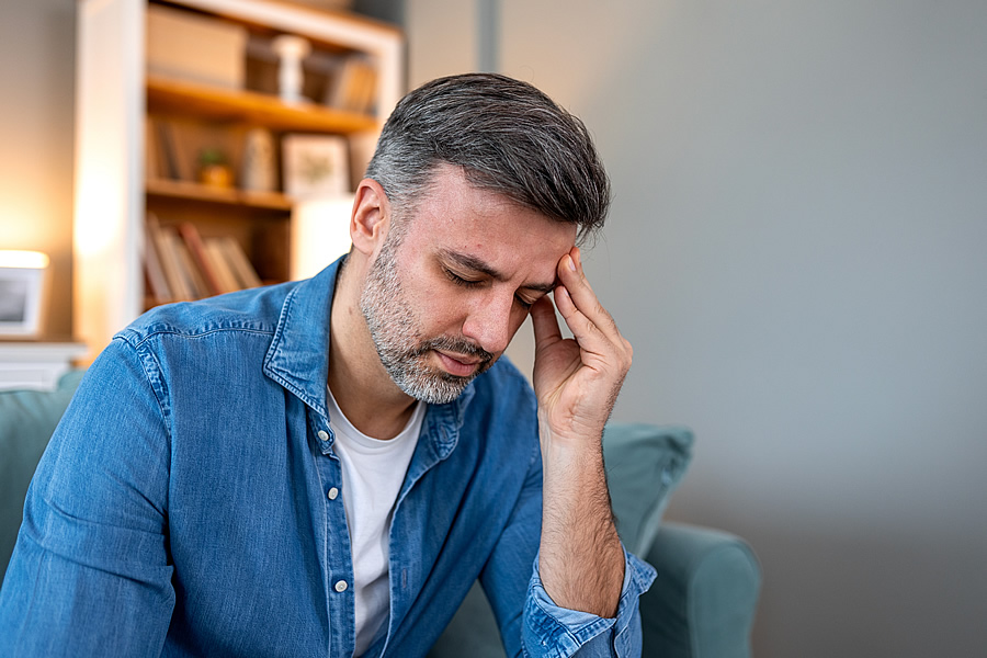 Man with Headache